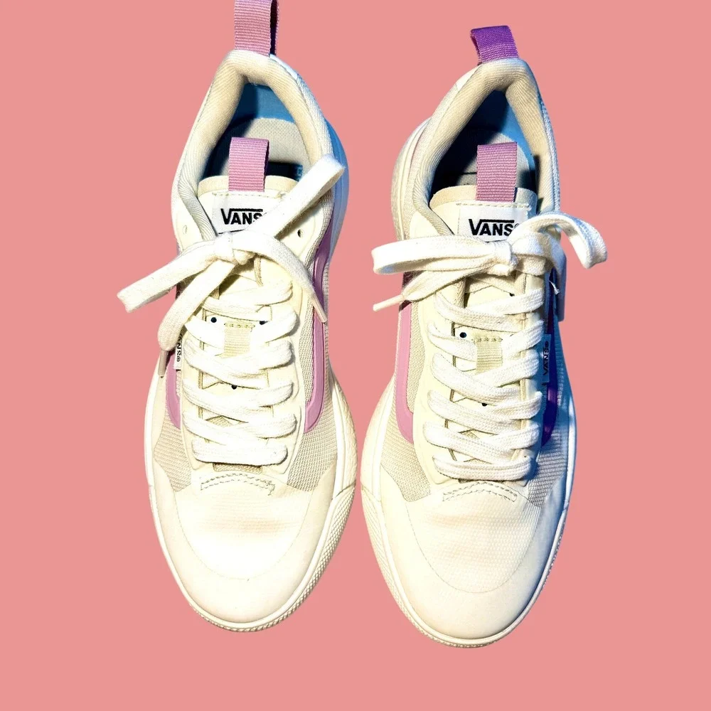 Vans UltraRange EXO Cream Mauve Sneakers Womens 7 Mens 5.5 Excellent